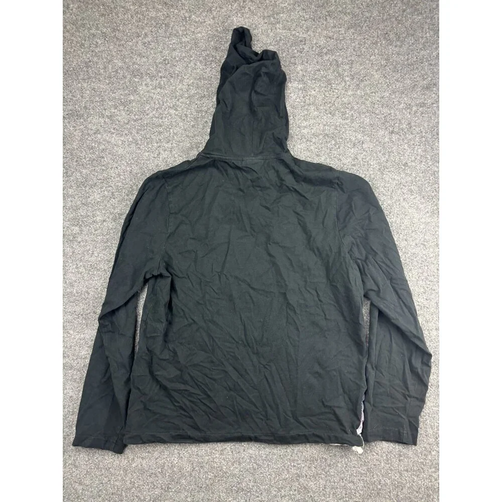 LRG Pullover Hoodie Mens Medium‎ Black Purple Windbreaker Accent Streetwear
